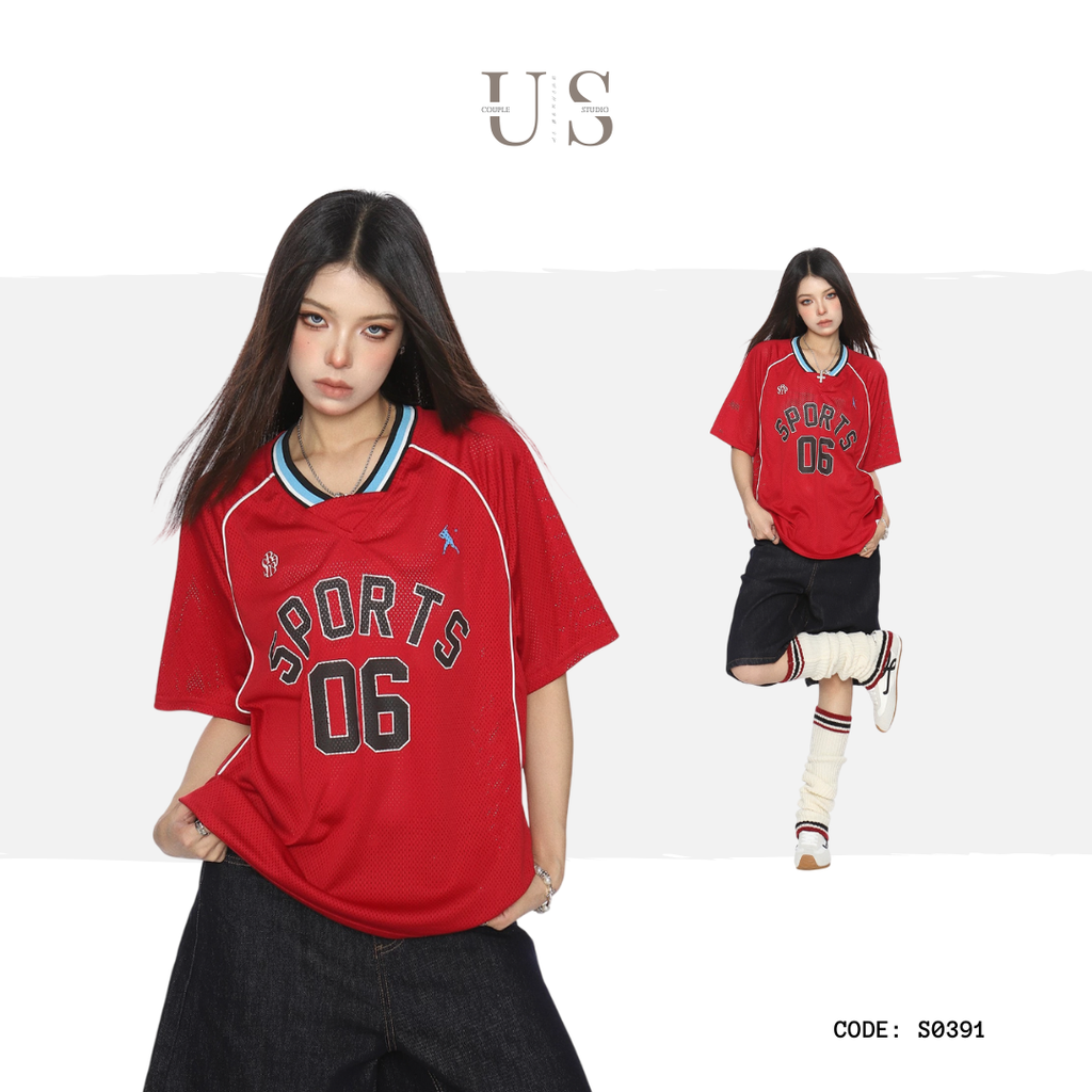 S0391 American-style personalized digital loose-fitting jersey
