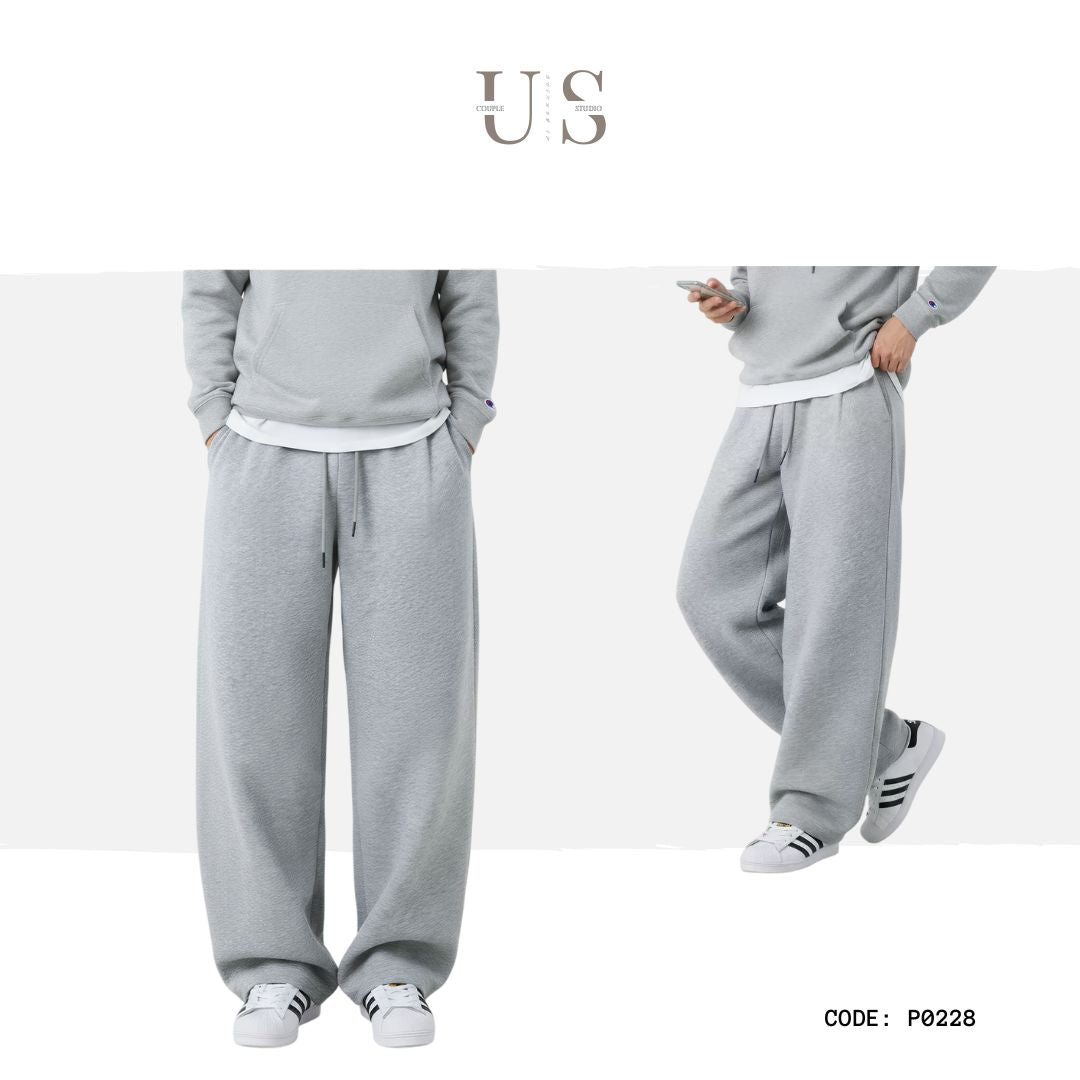 P0228 American-style retro curved-blade casual sweatpants