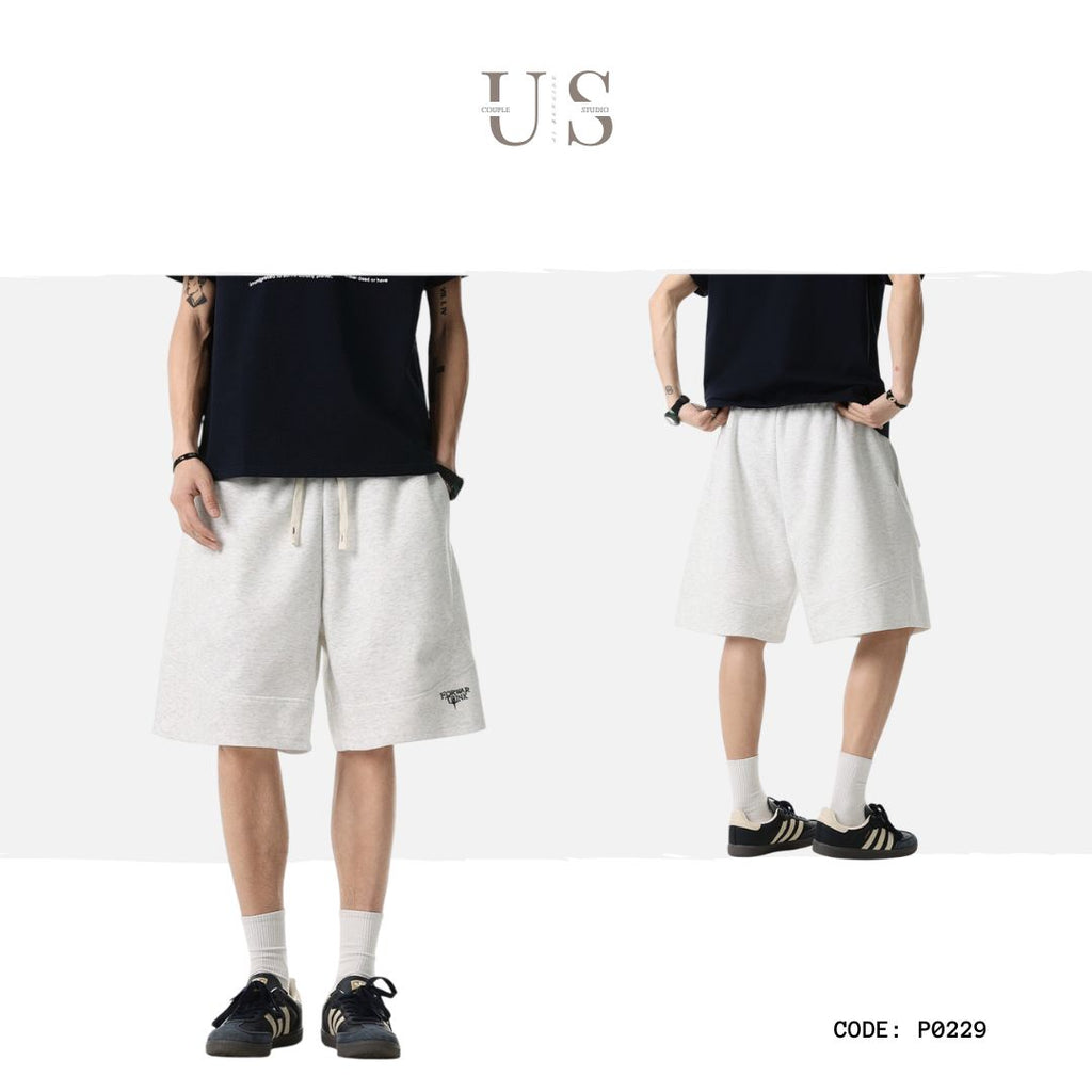 P0229 American-style retro curved-blade casual sweatpants