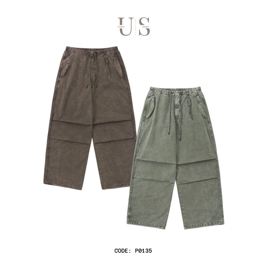 P0135 American style heavy washed cargo pant