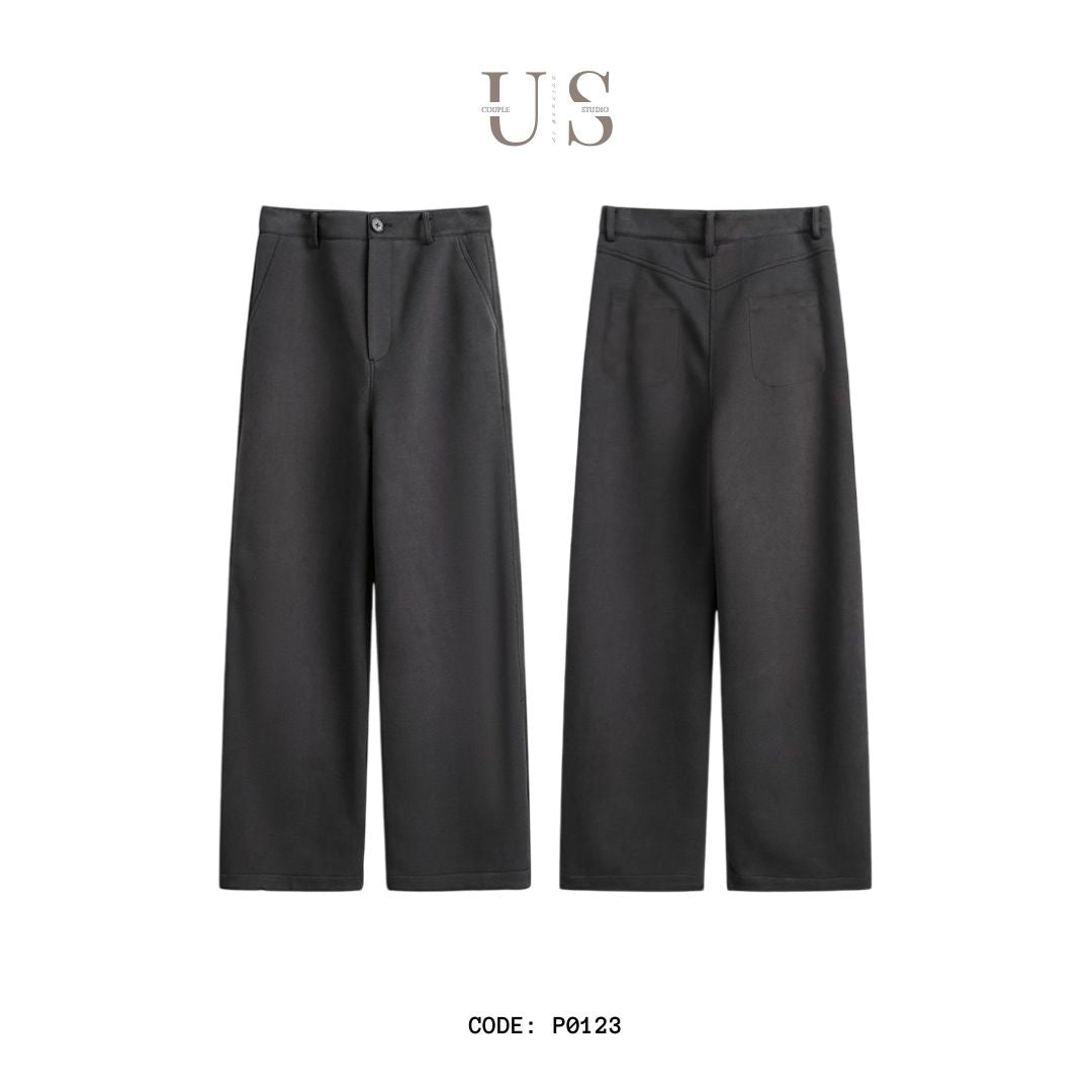 P0123 American retro loose straight casual pant