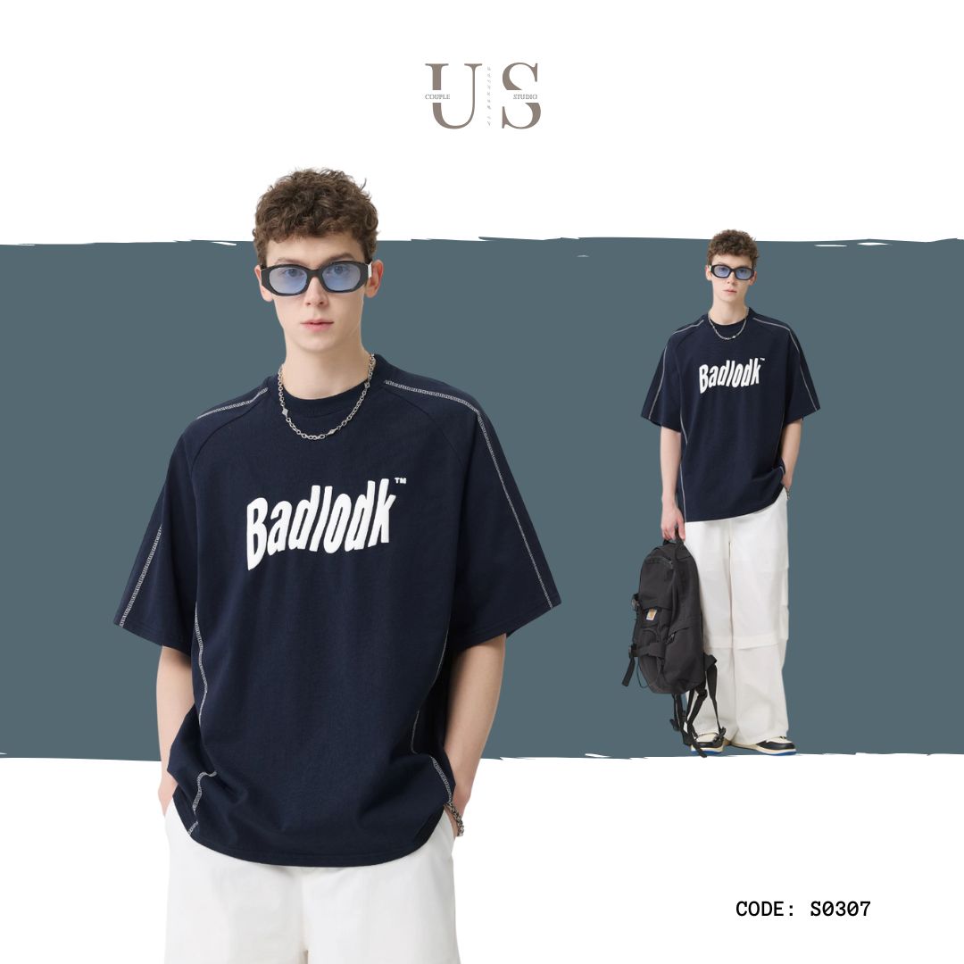 S0307 American style trend 300g pure cotton heavy short-sleeved T-shirt