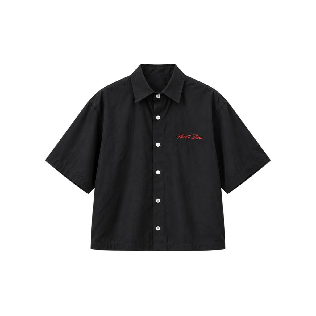 LK001 Embroidered Utility Boxy Shirt