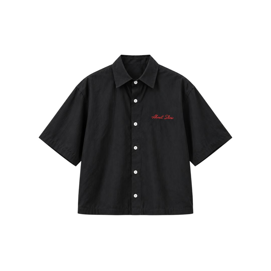 LK001 Embroidered Utility Boxy Shirt