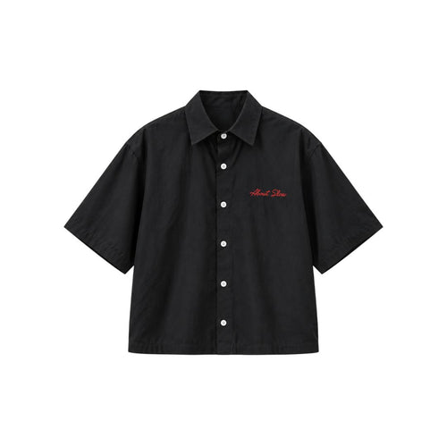 LK001 Embroidered Utility Boxy Shirt