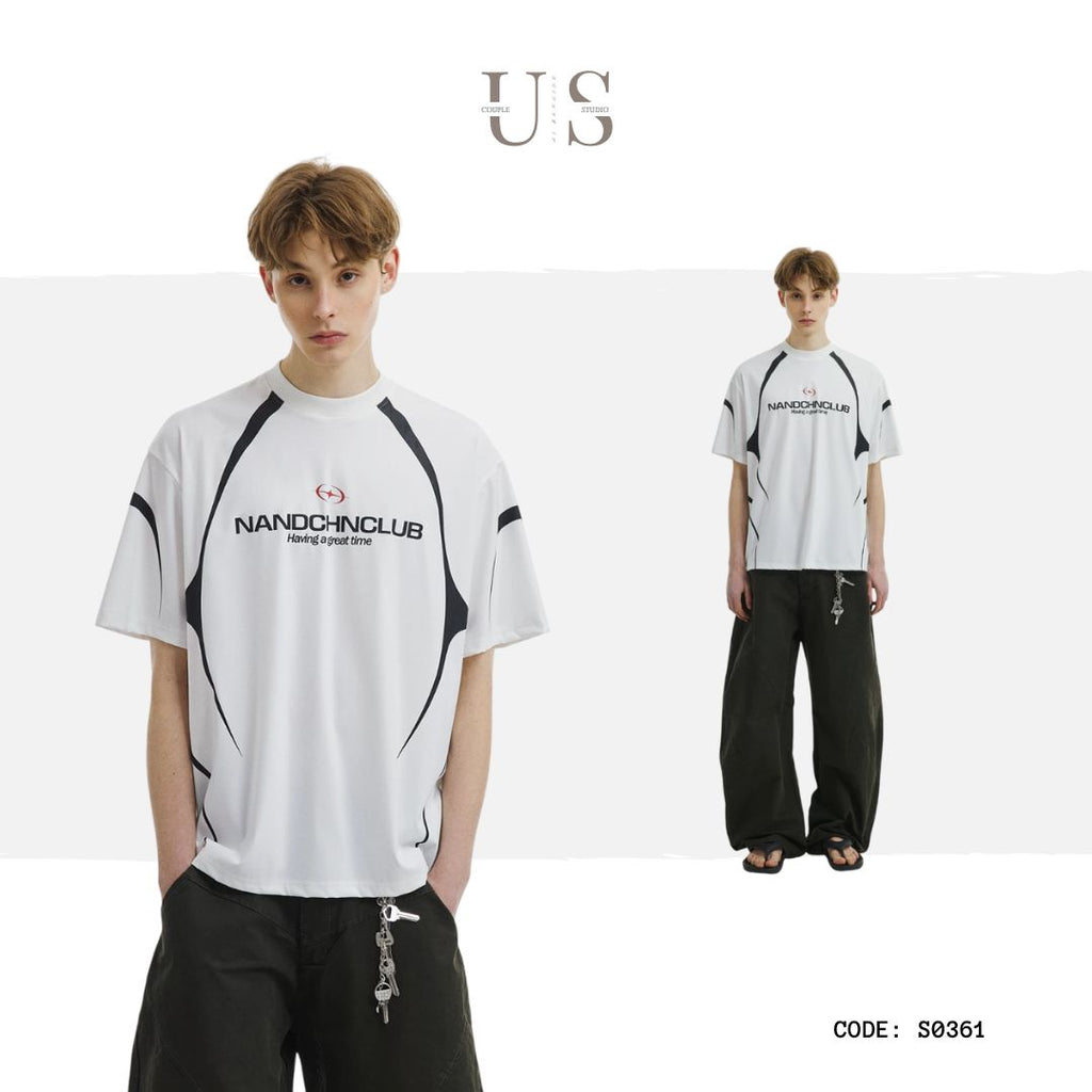 S0361 American letter clothing sports quick-drying short-sleeved T-shirt