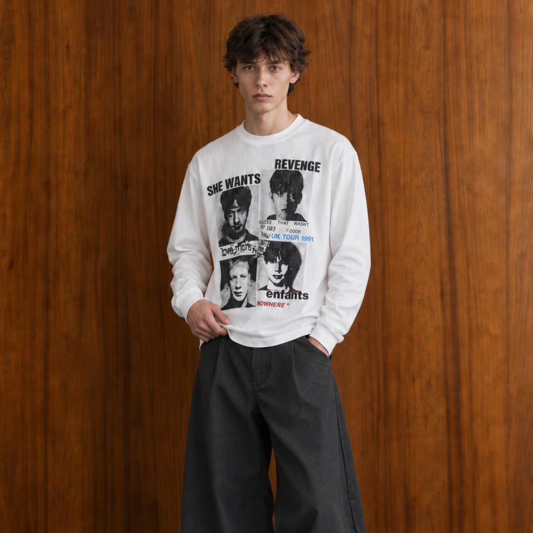 LK006 Revenge Collage Long Sleeve