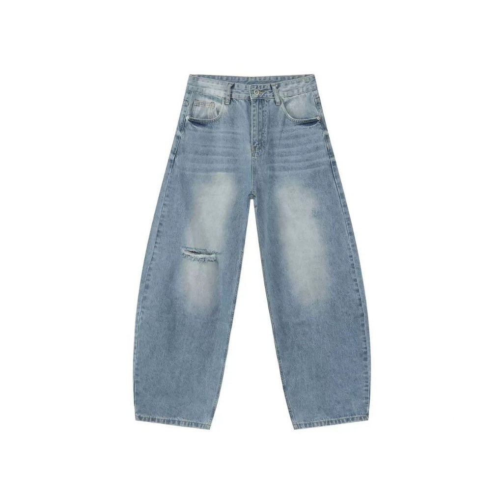 LK010 Fade Wash Wide Jeans