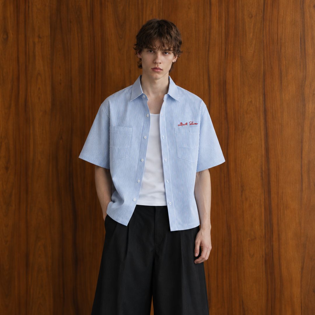LK002 North Shore Pinstripe Shirt