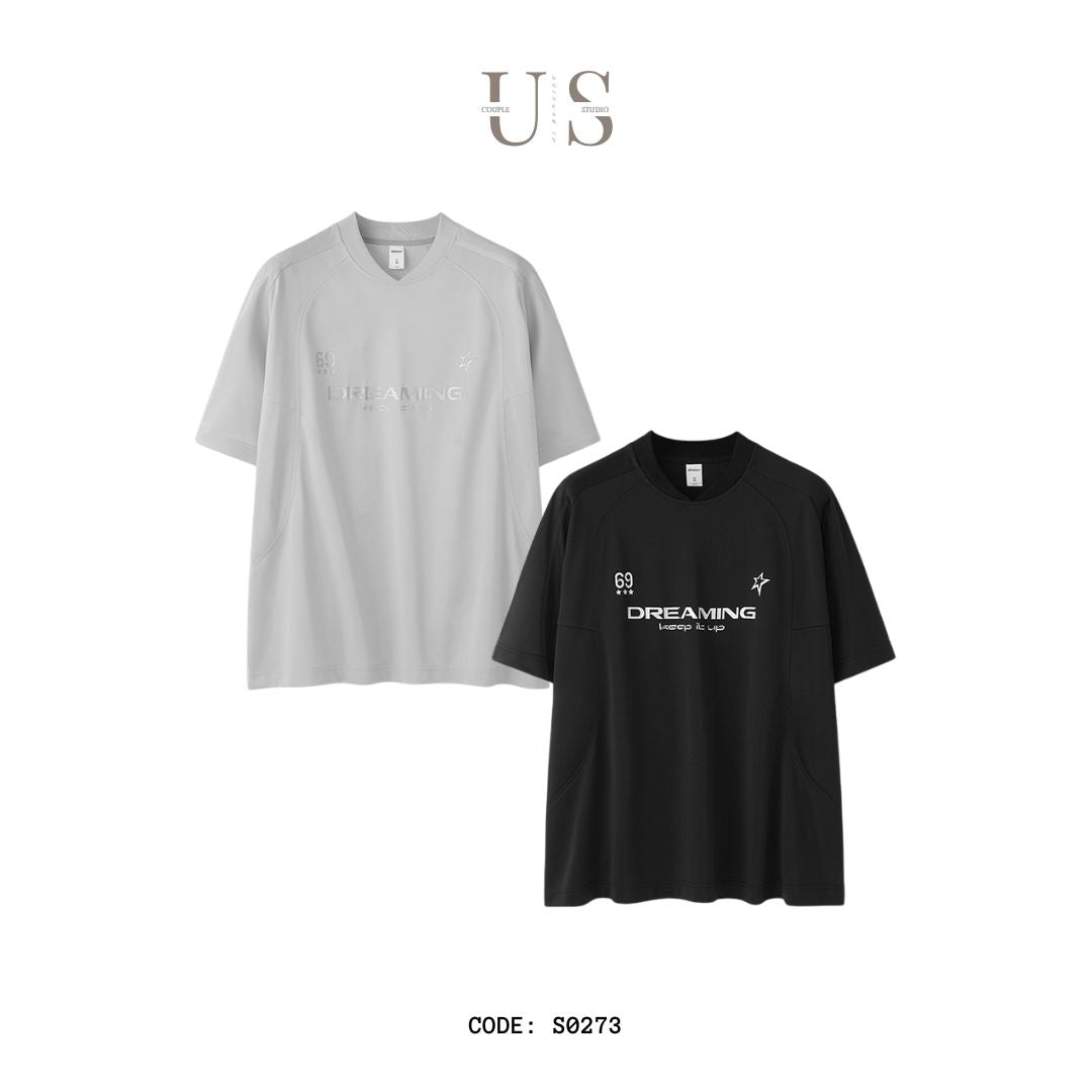 S0273 American Retro Sports Silver Hot T-shirt