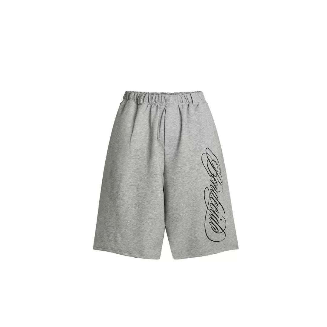LK011 Signature Script Bermuda Shorts