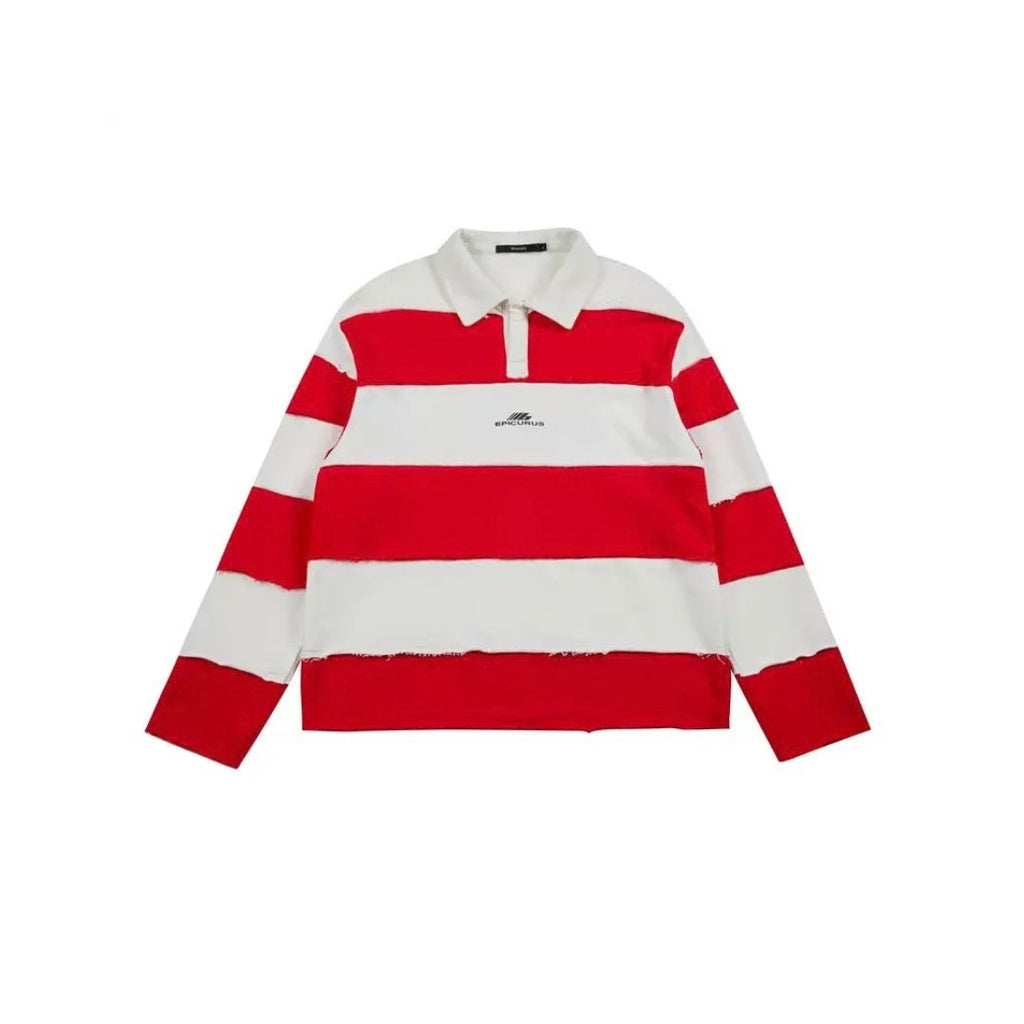 LK008 Varsity Stripe Rugby Shirt