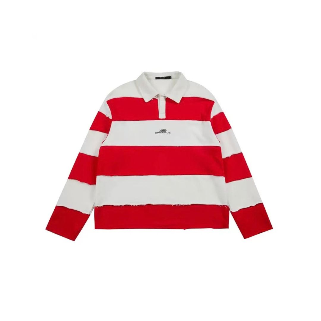 LK008 Varsity Stripe Rugby Shirt