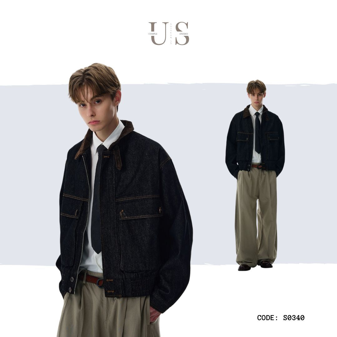 S0340 New American Street Style High Street Style Loose Jacket