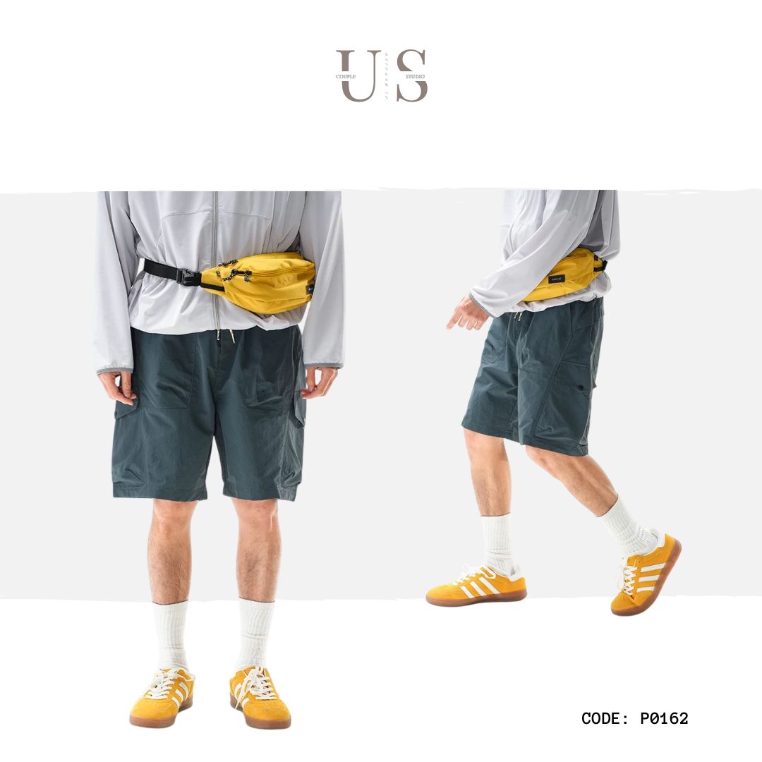 P0162 COUSS original outdoor trendy sports shorts men's loose mid-length pants quick-drying shorts