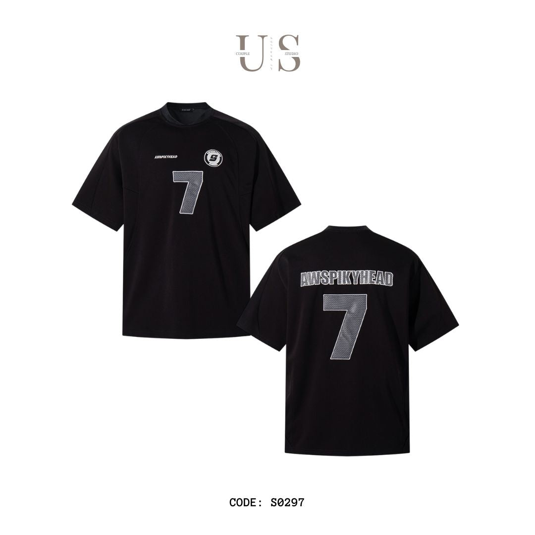 S0297 American Retro Fashion Simple Design Short Sleeve T-shirt