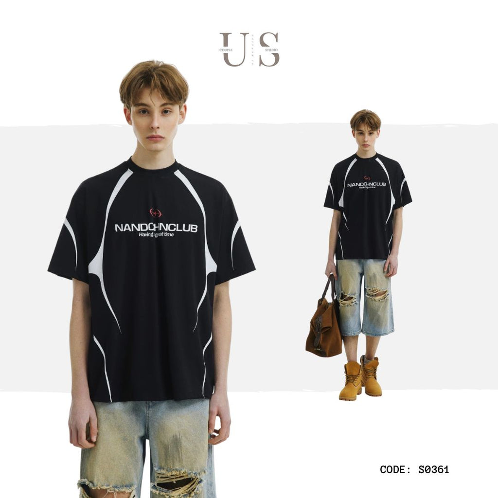 S0361 American letter clothing sports quick-drying short-sleeved T-shirt