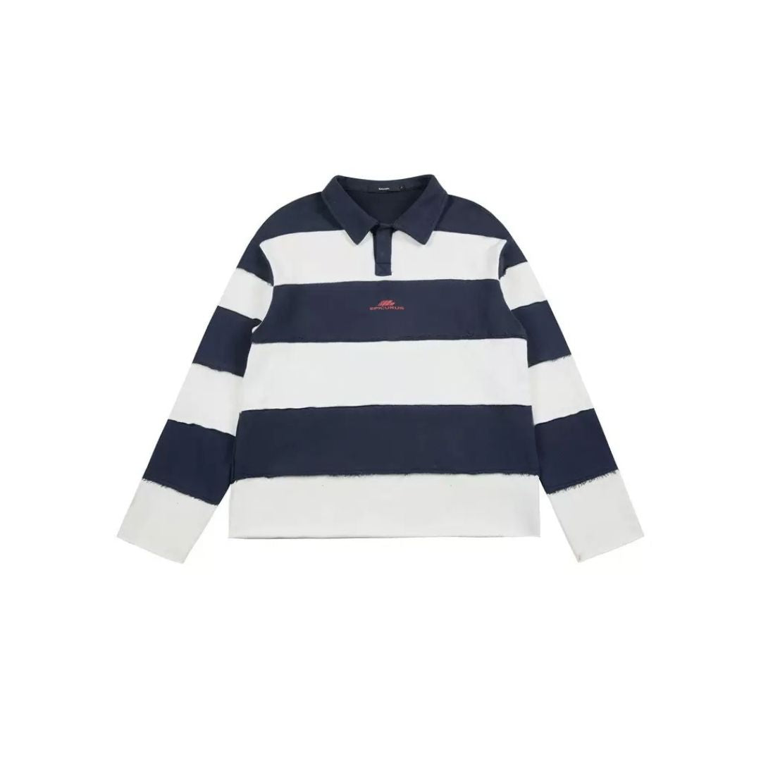 LK008 Varsity Stripe Rugby Shirt