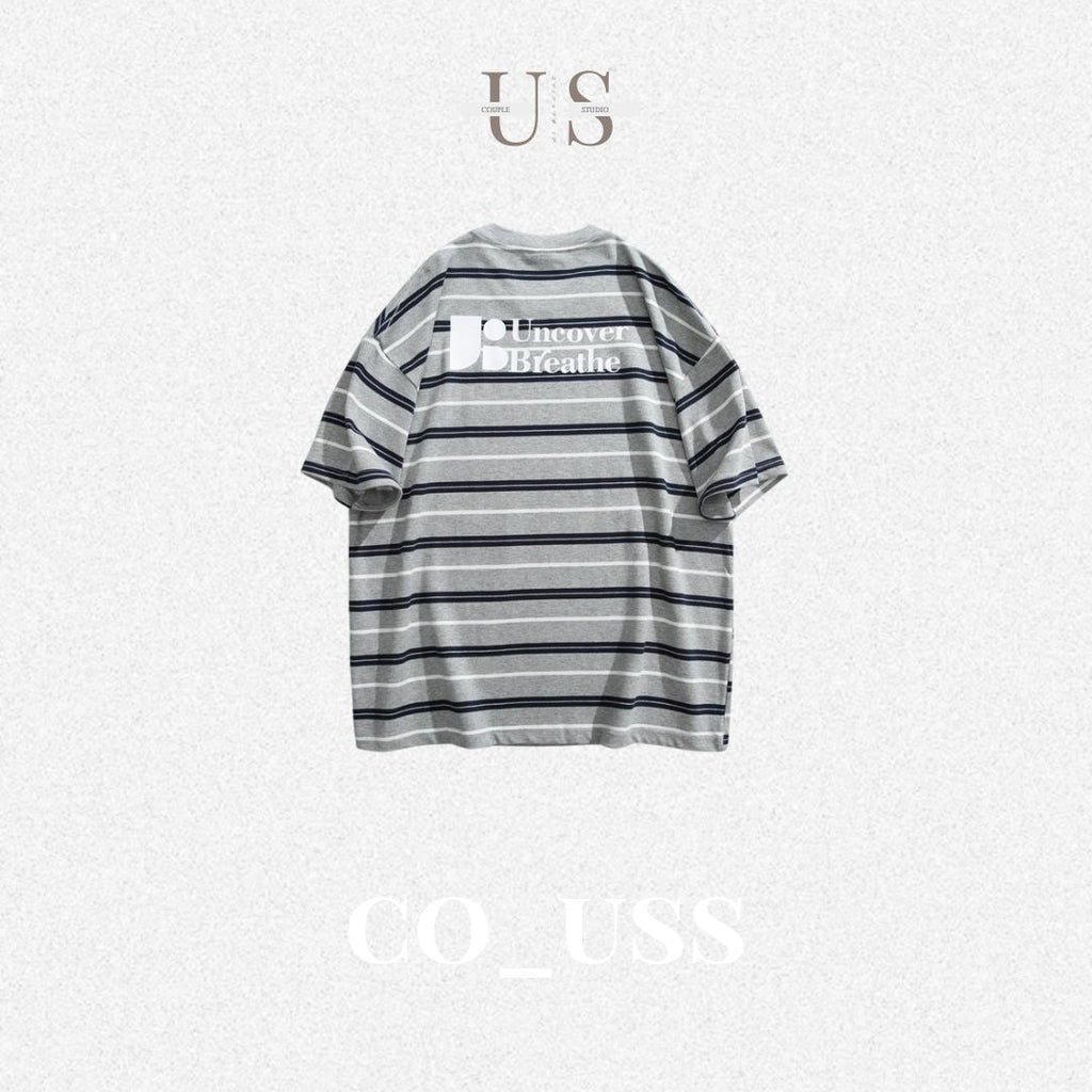 S0327 UNDREST American retro college style trendy round neck T-shirt