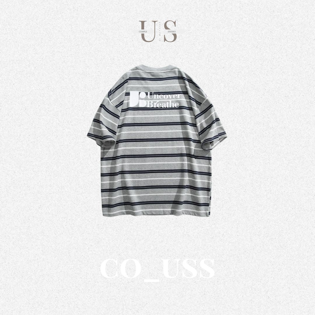 S0327 UNDREST American retro college style trendy round neck T-shirt