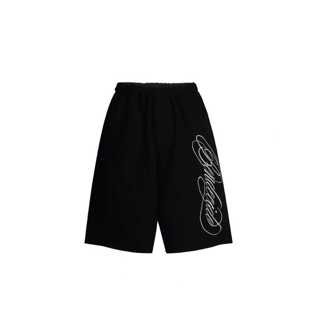LK011 Signature Script Bermuda Shorts