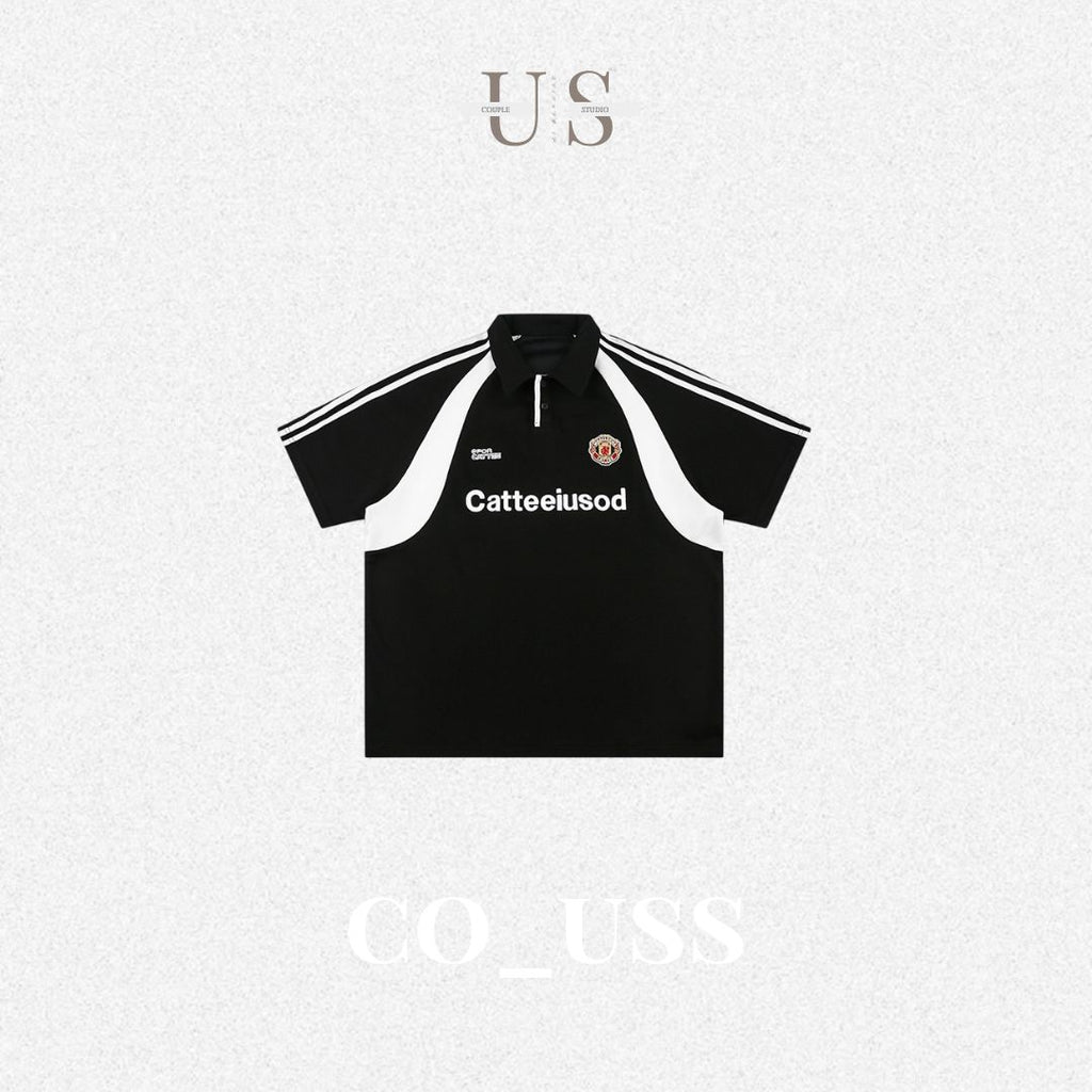 S0313 American 250g heavy round neck pullover polo shirt
