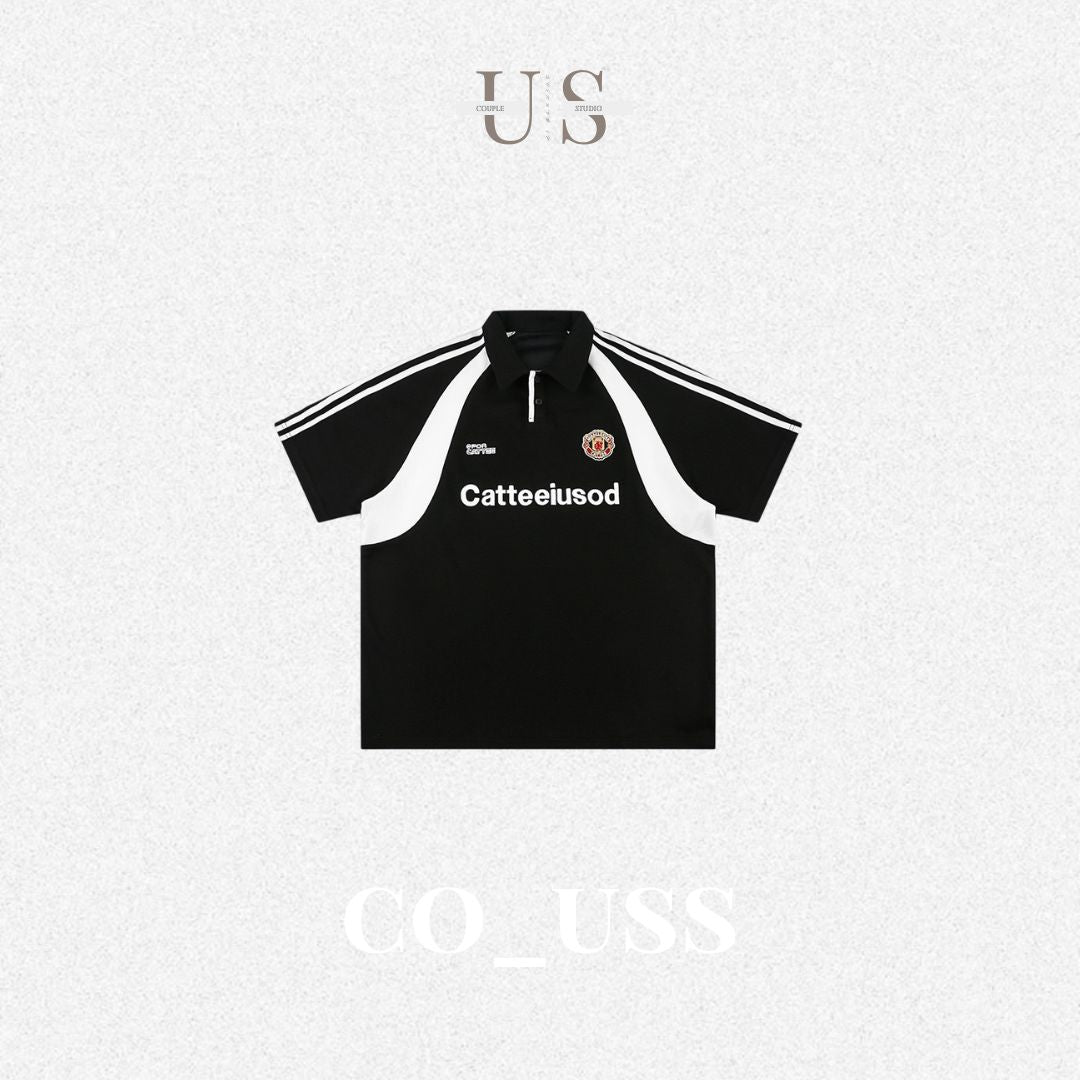 S0313 American 250g heavy round neck pullover polo shirt