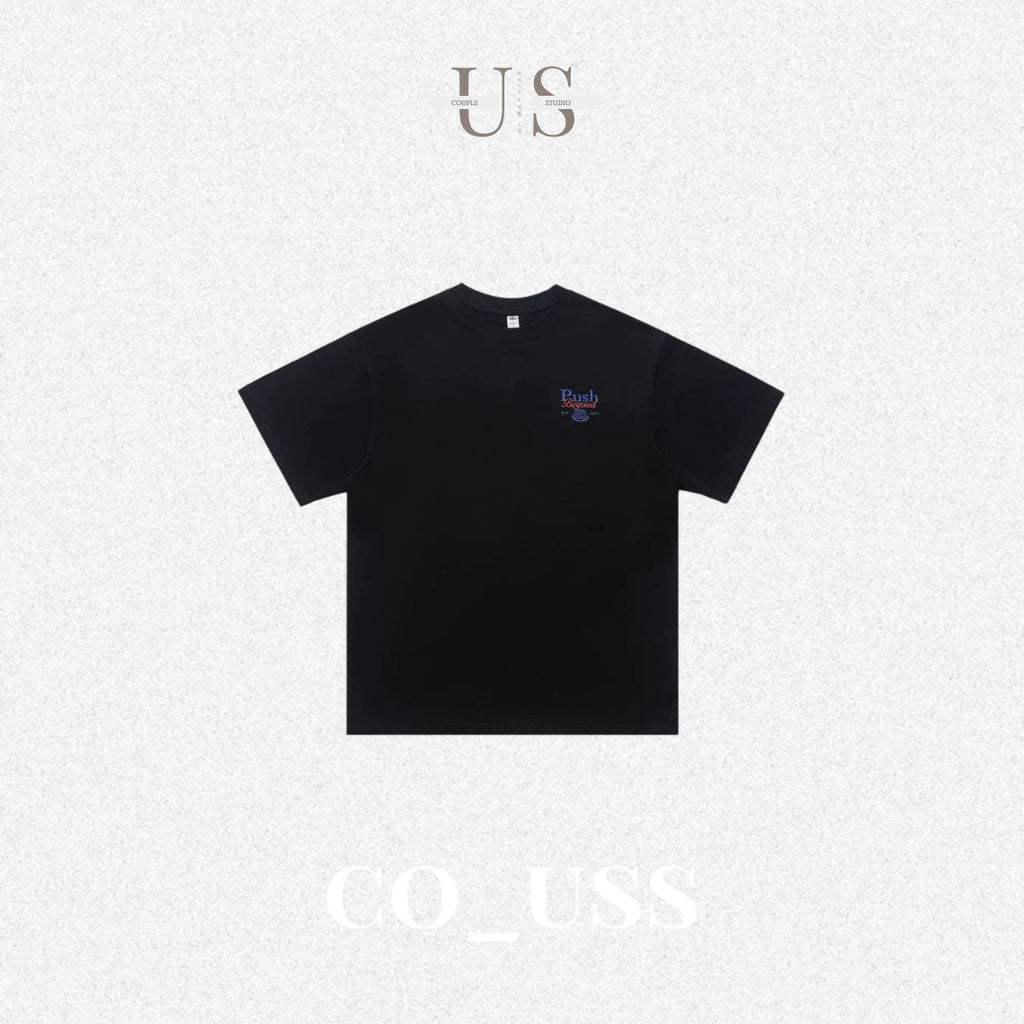 S0417 American streetwear brand heavyweight minimalist American-style printed T-shirt