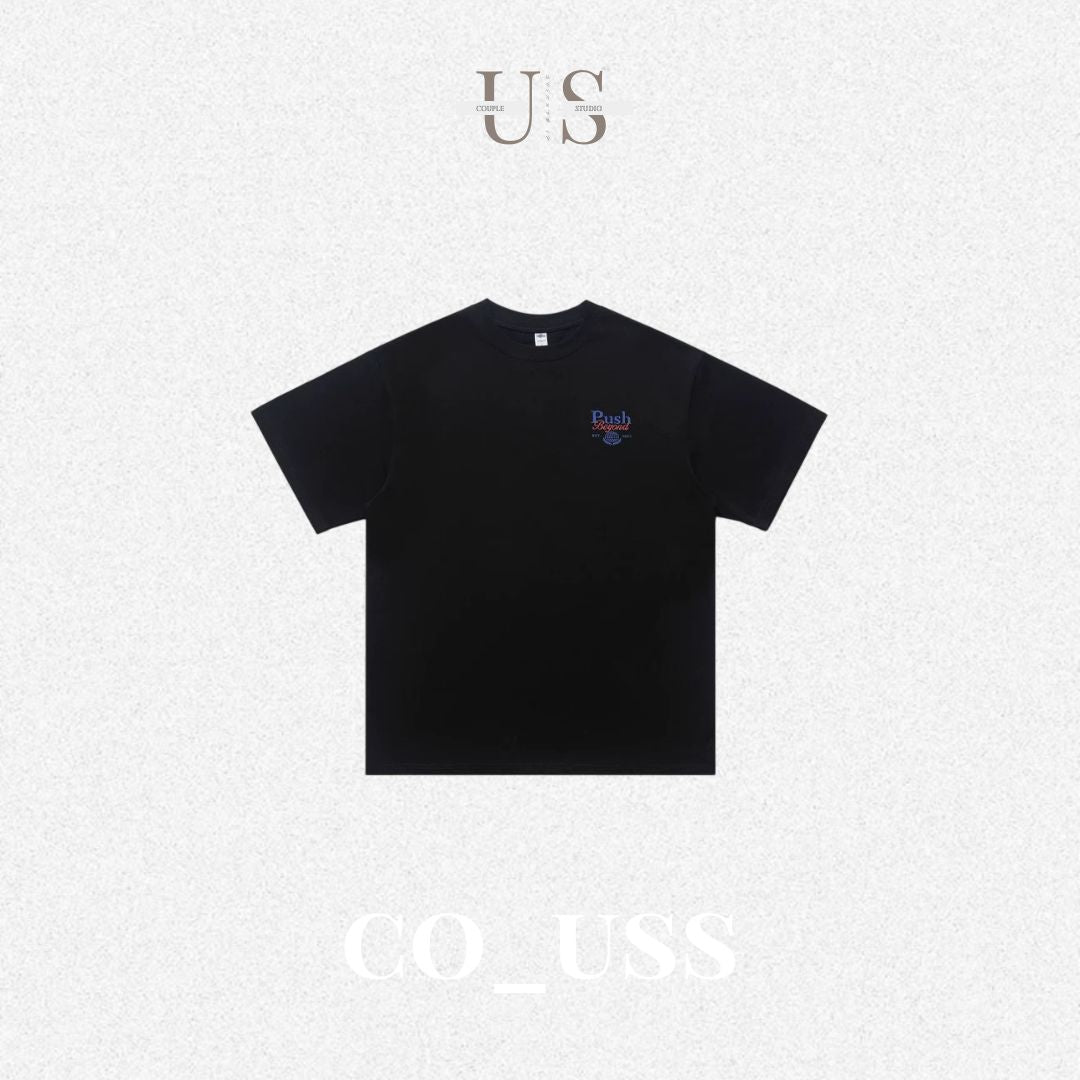 S0417 American streetwear brand heavyweight minimalist American-style printed T-shirt