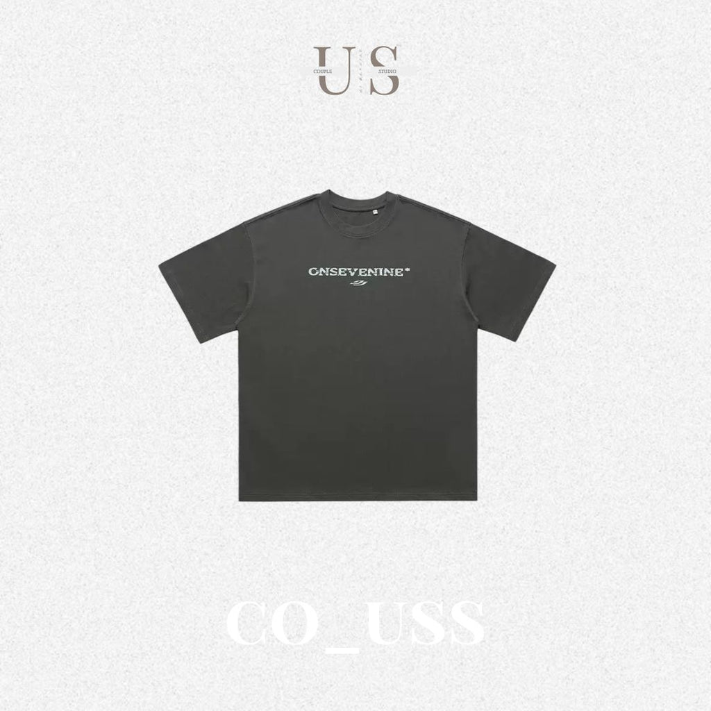 S0399 American style 315g heavyweight pure cotton short-sleeved T-shirt
