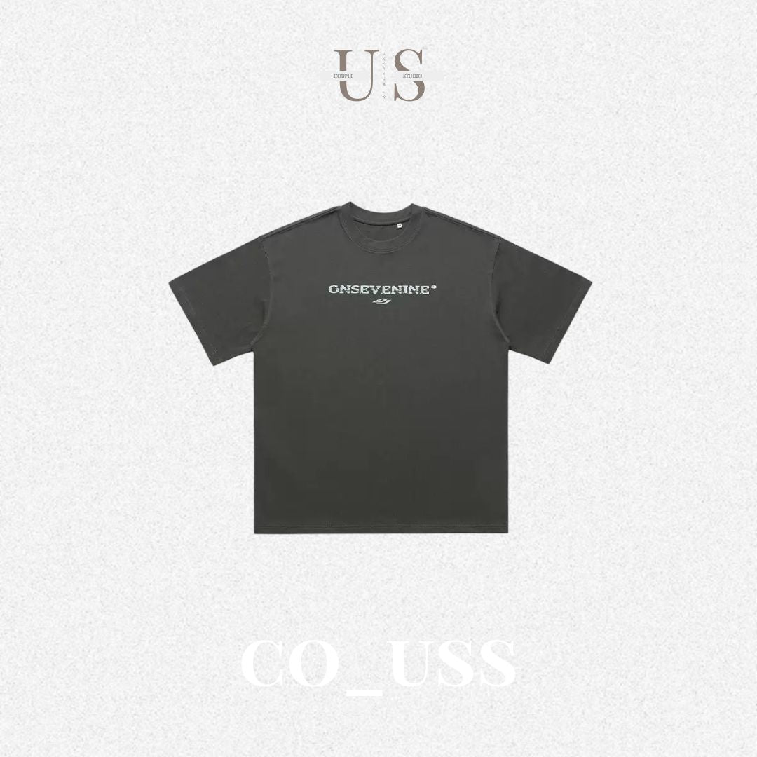 S0399 American style 315g heavyweight pure cotton short-sleeved T-shirt