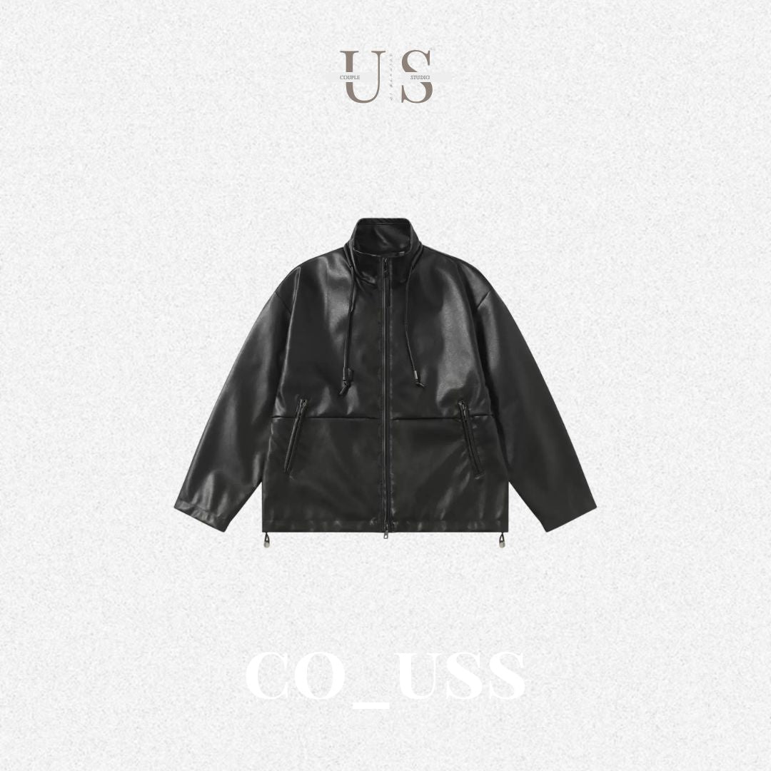 S0462 American-style trendy PU leather jacket