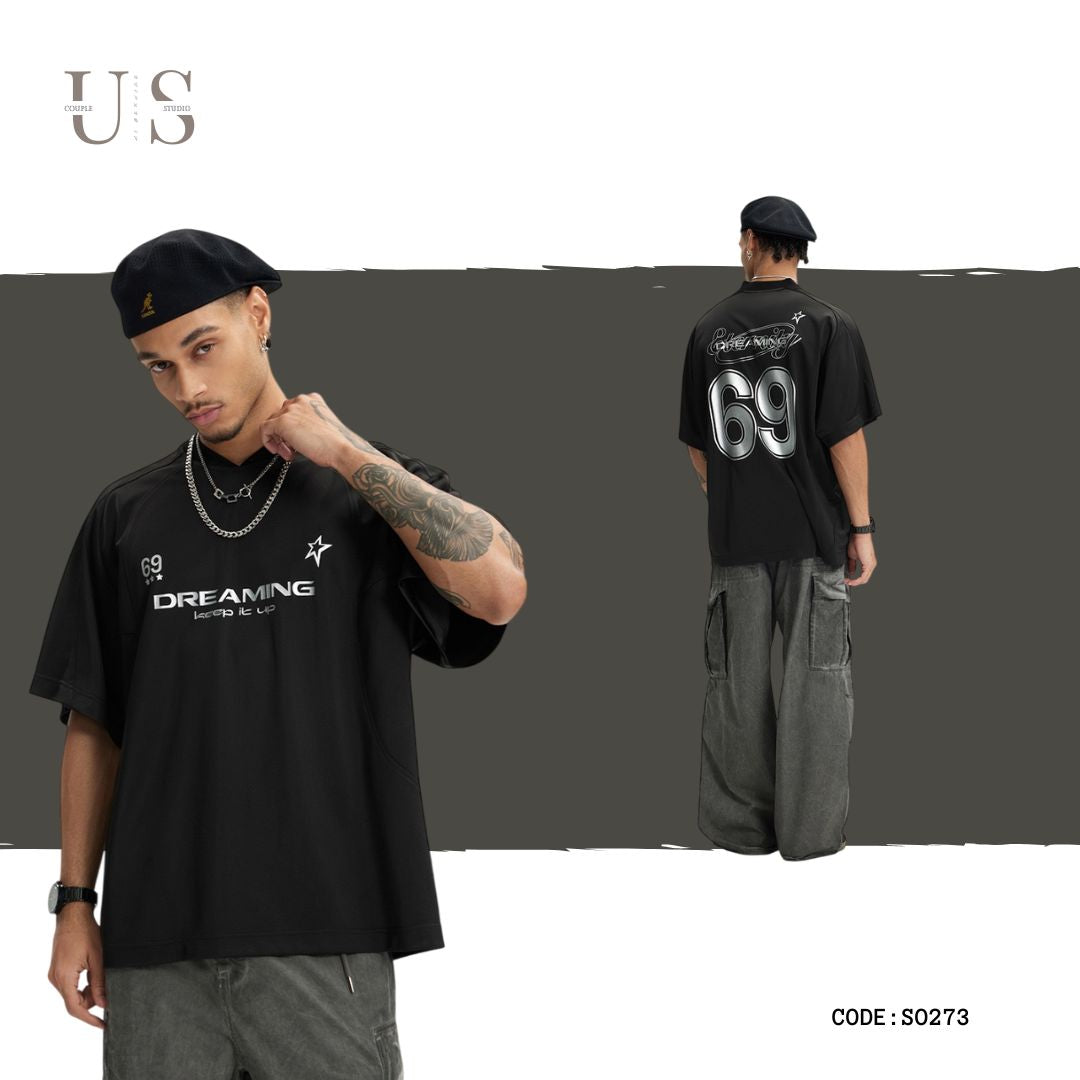 S0273 American Retro Sports Silver Hot T-shirt