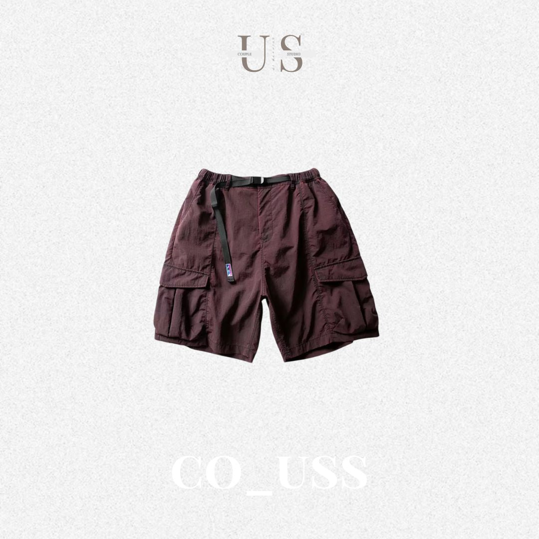 P0204 Japanese-style outdoor functional quick-drying retro multi-pocket cargo shorts