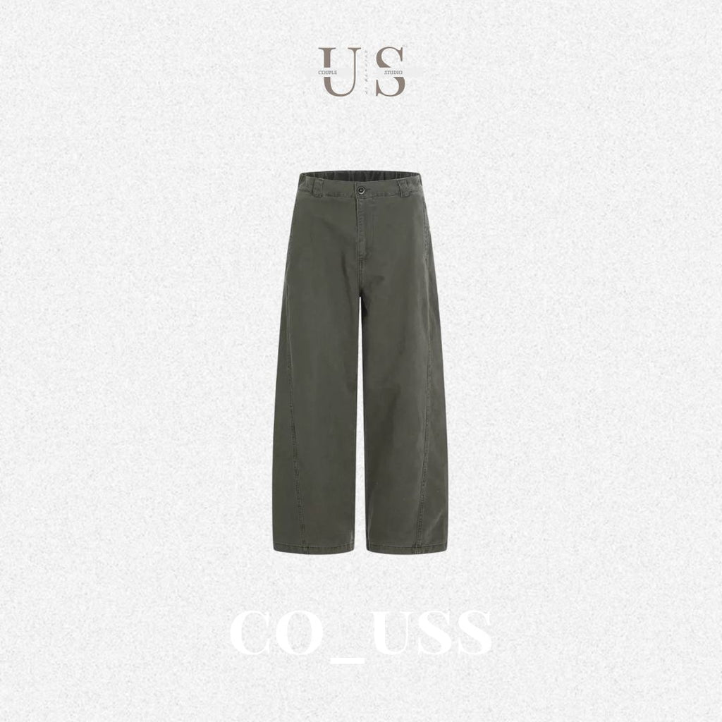 P0218 Japanese Style Simple Retro Casual Versatile Cargo Pants