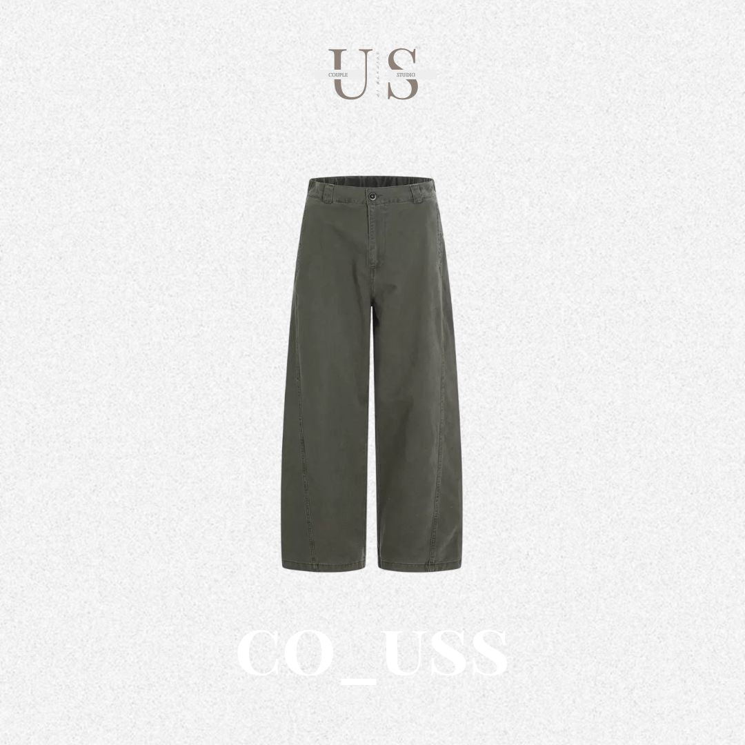 P0218 Japanese Style Simple Retro Casual Versatile Cargo Pants