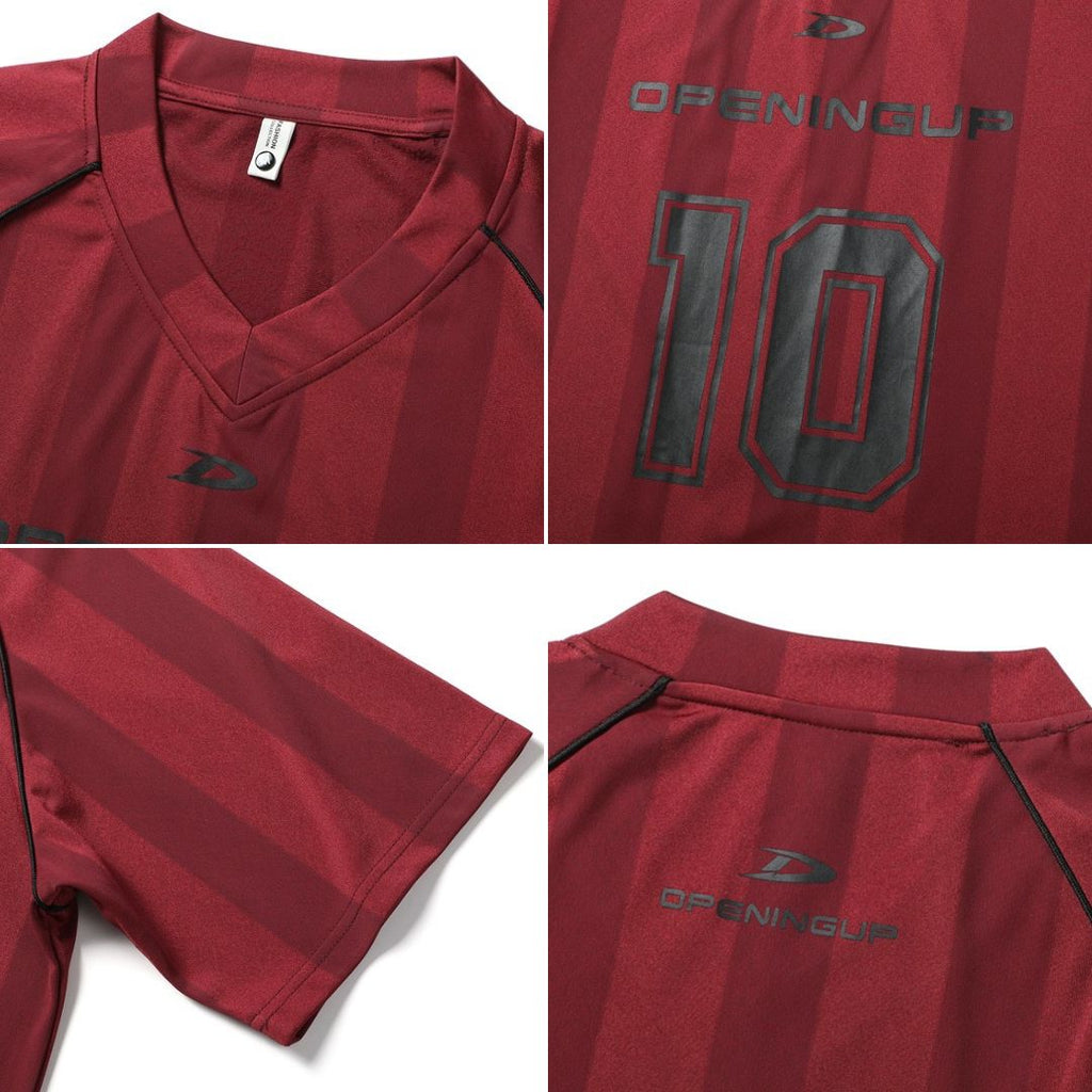 S0291 American street retro jersey short-sleeved loose casual v-neck top