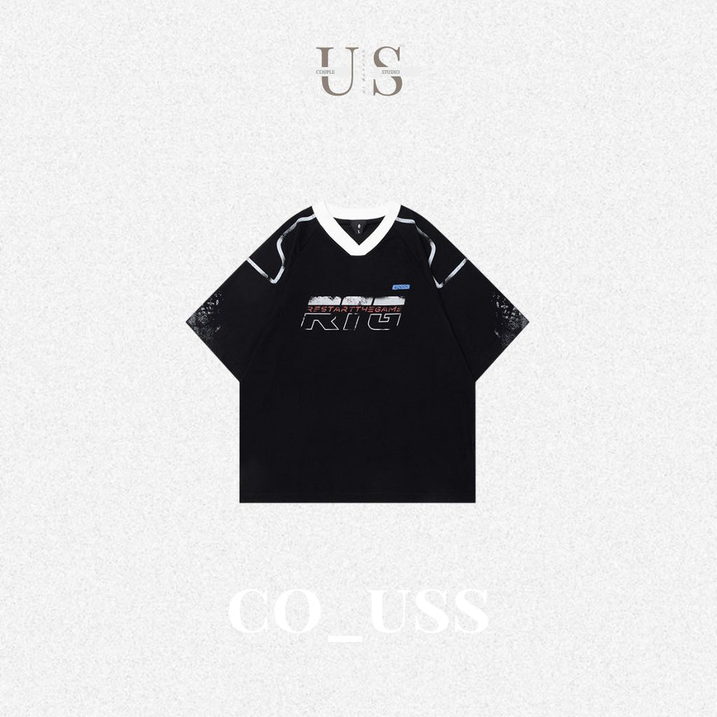 S0331 American trendy brand design casual fashion short-sleeved T-shirt