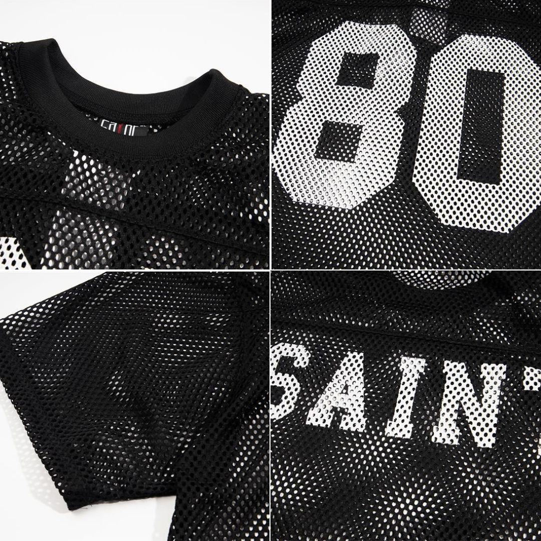 S0243 American Vintage Hollow Design 80 Number Oversized Jersey