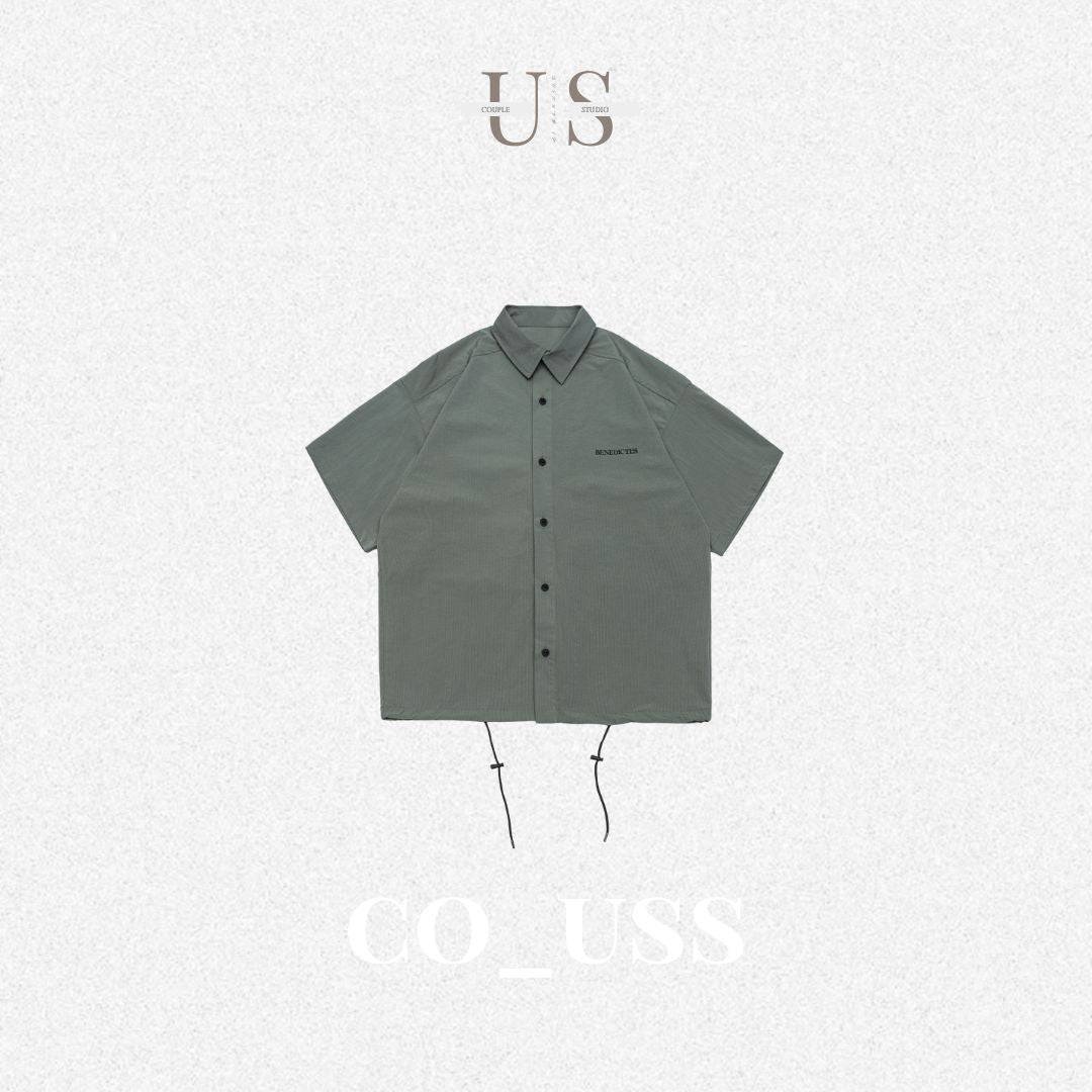 S0320 SANHOMME Japanese retro work shirt loose