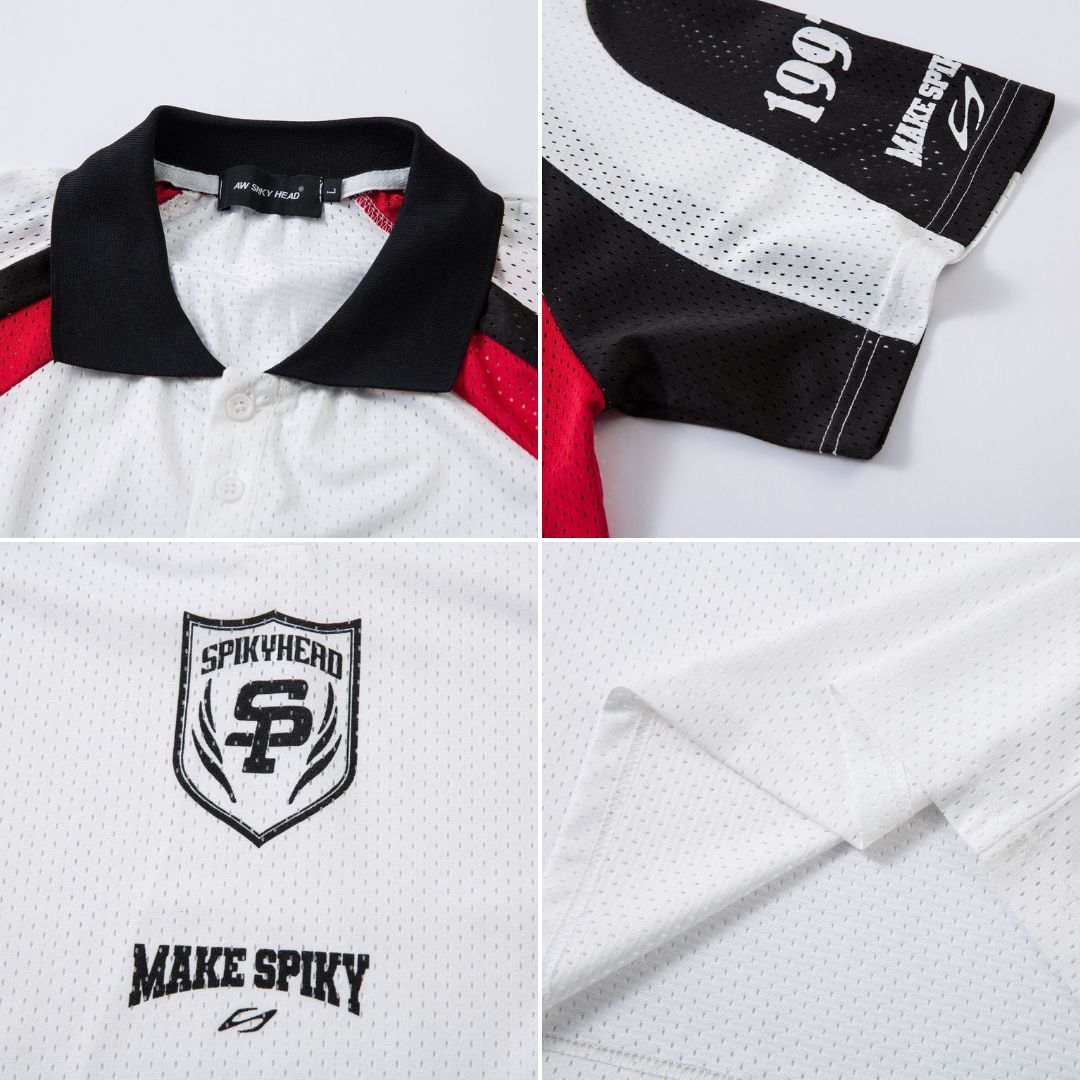 S0283 American Retro High Street Simple Simple Jersey Lapel Short Sleeve