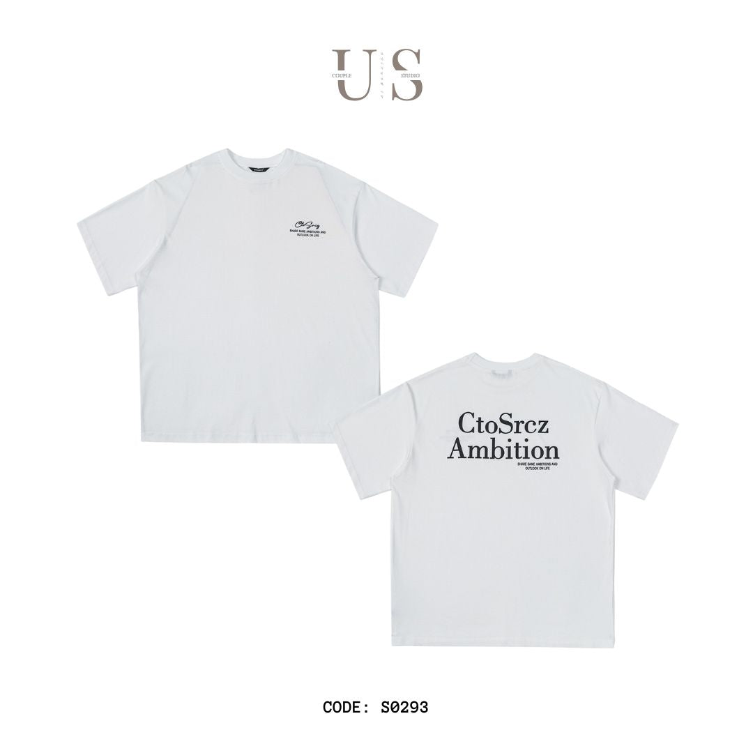 S0293 Japanese Style CTOSRCZ originaltrend high-end LOGO printed cotton T-shirt