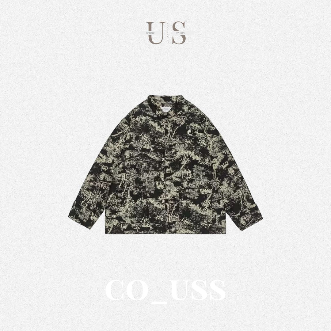 S0388 NEOISM New Chinese Style Stand Collar Chinese-Style Button-Down Shirt Jacket