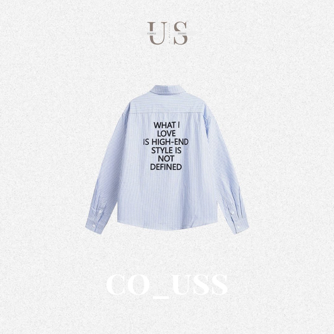 S0358 Japanese Cityboy Retro Striped Loose Casual Cotton Long-sleeved Shirt