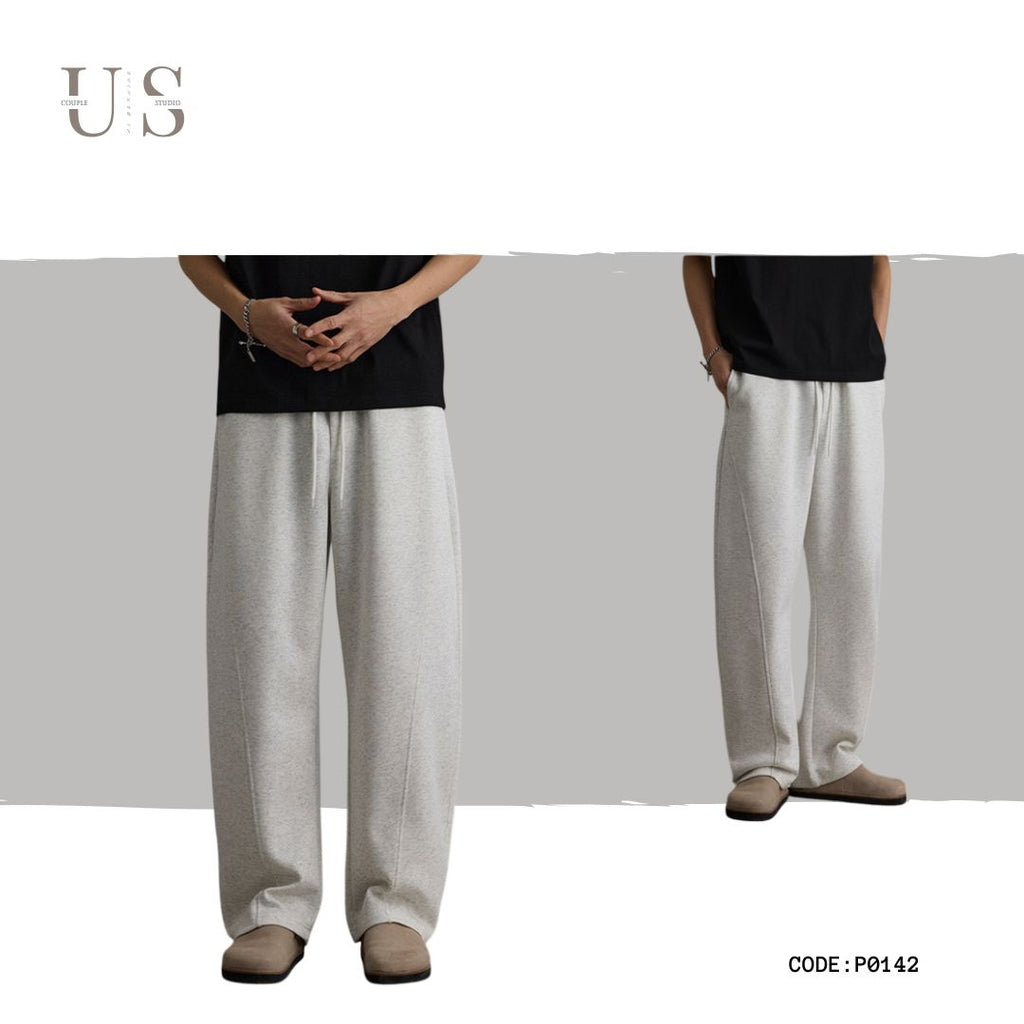 P0142 American Deconstruction Lazy Loose Profile Sports Sweatpants