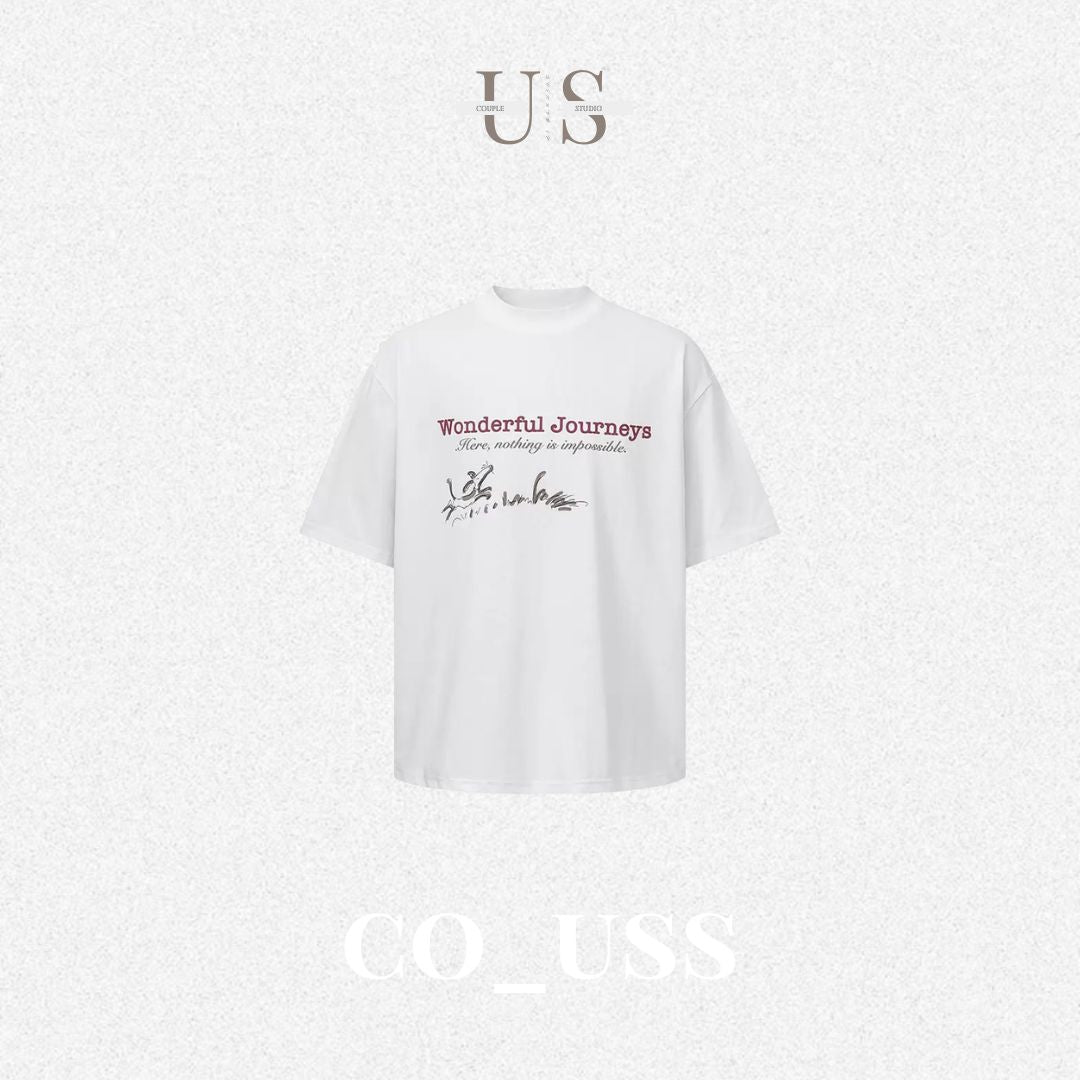 S0451 American retro striped short-sleeved T-shirt
