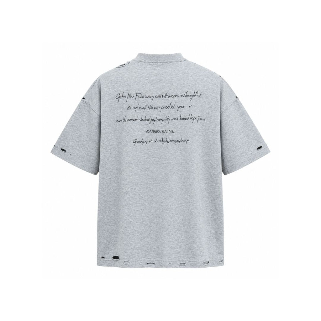 LK003 Faded Script Distressed Tee