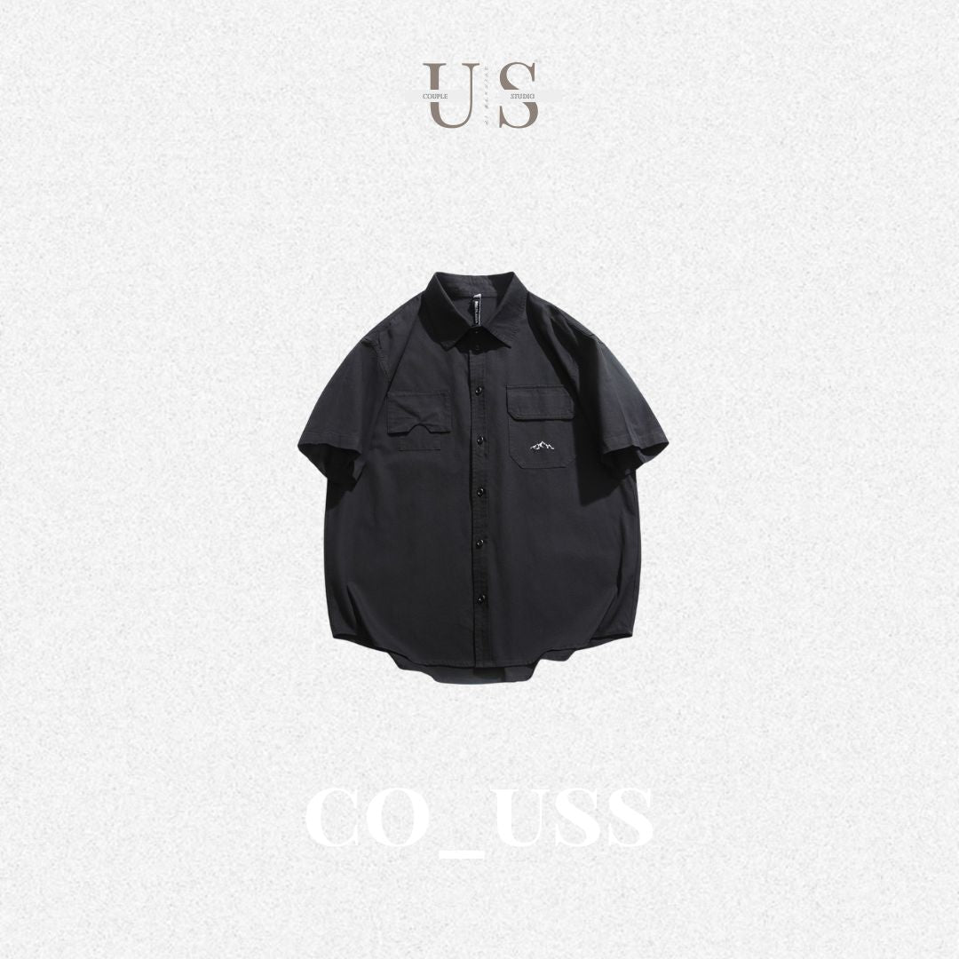 S0362 Japanese style retro overse youth campus style student shirt