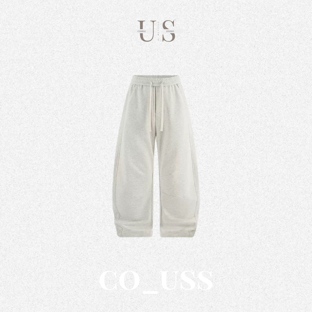 P0197 American Style 380G Wide-Leg Dragon Scale Curved Blade Sweatpants