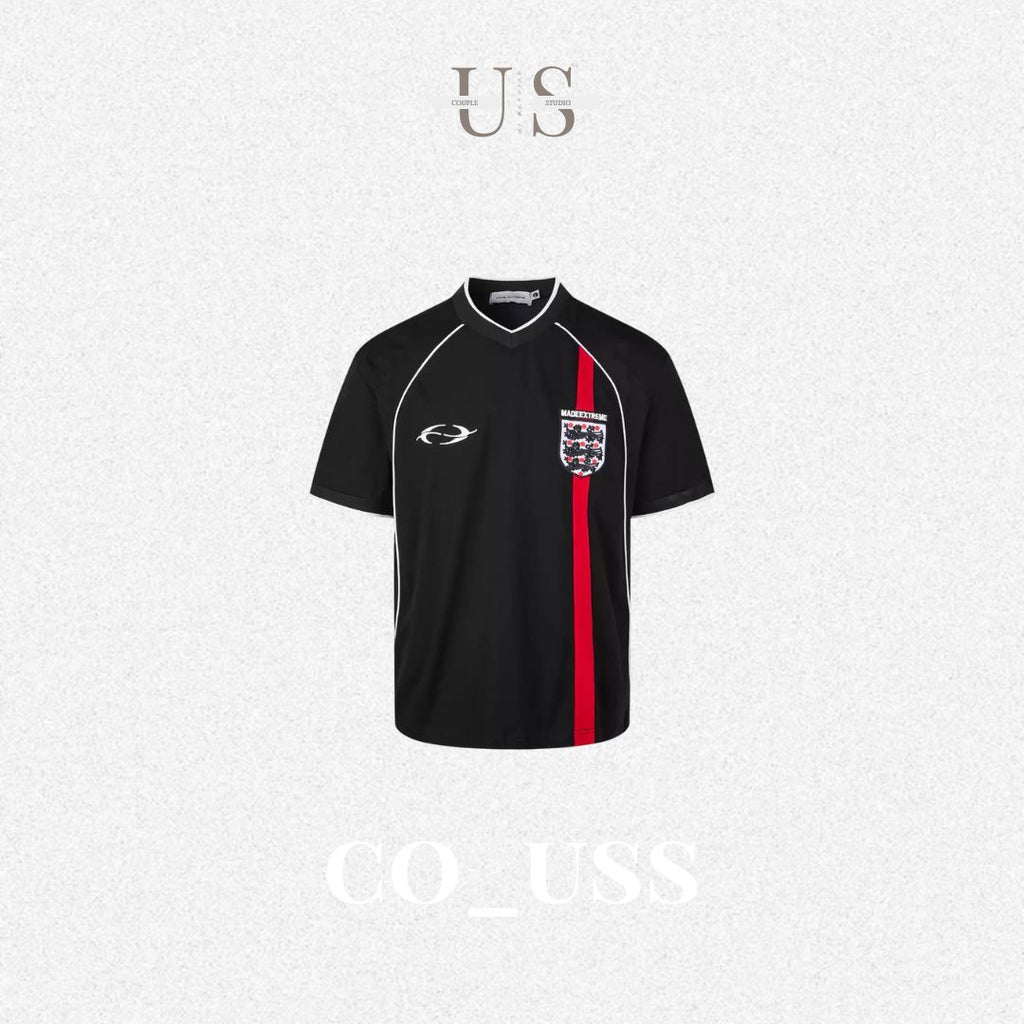 S0373 American Retro Street Football Clothes Jersey Loose Short-sleeved T-shirt Top Cool Solona